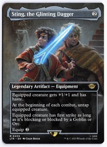 Sting, the Glinting Dagger (Borderless) R The Lord of the Rings NM - Picture 1 of 2