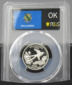 2008 S Oklahoma Silver PCGS PR 70 DCAM - Picture 1 of 2