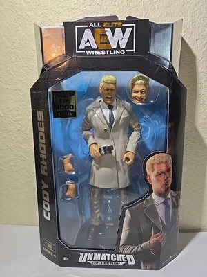 Figura de acción AEW colección inigualable Cody Rhodes rara 1 de 3000 persecución sellada Foto 1 de 3