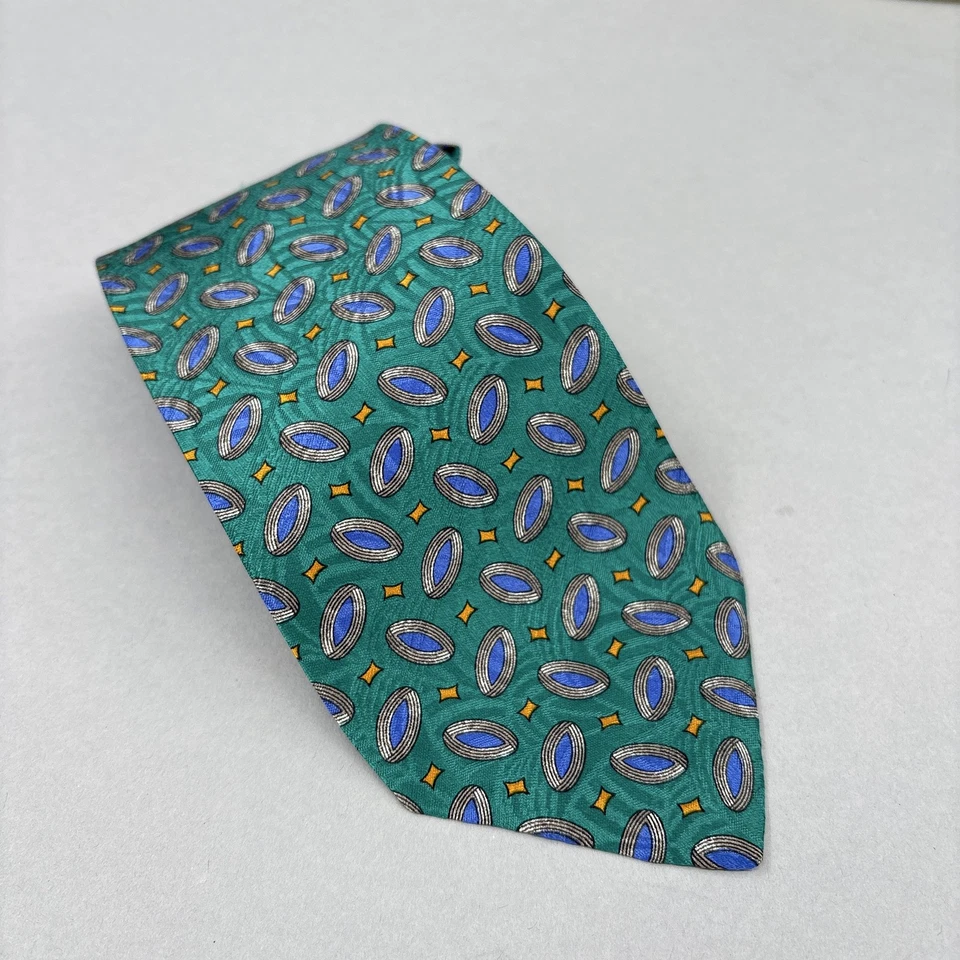 Corbata Robert Talbott Para Hombres Seda Patrón Geométrico Cosida a Mano Hecha en EE. UU. Clásica Nec Foto 1 de 4