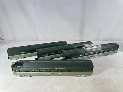 Juego de 4 Bonitos Coches de Pasajeros American Flyer Original Calibre S 5 Dígitos N.P! Foto 1 de 4