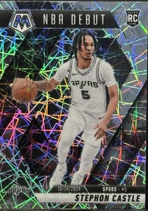 Stephon Castle 2024-25 Panini Prizm Mosaic Lazer NBA Debut Rookie Card #267 - Bild 1 von 2