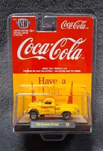 2022 M2 Machines Coca Cola 1950 Studebaker 2R Pick Up Truck Limited Edition New - Picture 1 of 2