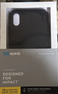 Speck ToughSkin Hülle für Apple iPhone XS Max 6,5 Zoll - Schwarz - Bild 1 von 3