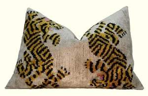 "Canvello handgefertigtes Designer Tiger Überwurfkissen gefüllt - 16""x24" - Bild 1 von 7