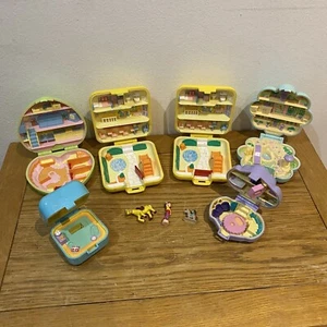 Paquete de estuches vintage años 90 Polly Pocket - Inc. 3 figuras - Imagen 1 de 8