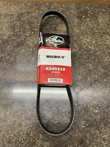 Correa de transmisión Gates K040319 Micro-V Serpentine para 06-11 Kia Rio 99-17 Nissan Tsuru - Imagen 1 de 2