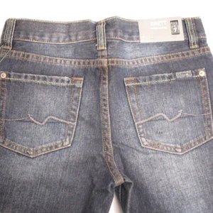 New 7 For All Mankind Boys Brett Bootcut Waist Blue Jeans Size 10 #701 - Picture 1 of 11