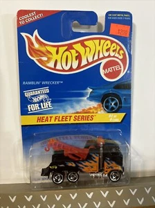 1997 Hot Wheels Peterbilt Ramblin' Wrecker Heat Fleet Series With Razor Wheels! - Picture 1 of 12