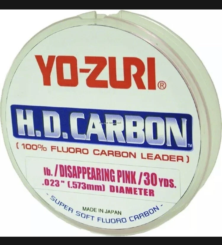 Yo Zuri HD Carbono 100% Fluorocarbono Líder 60lb 30yd Rosa Desaparecido HD60LBDP Foto 1 de 1