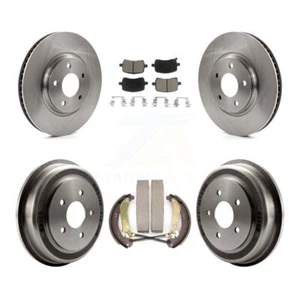 Front Rear Disc Brake Rotors Ceramic Pads And Drum Kit For Chevrolet Malibu - Picture 1 of 8