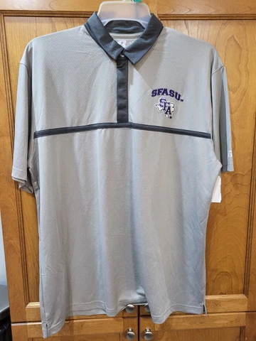 NWT extra large XL SFA Stephen F Austin Lumberjacks Polo Shirt Golf Russell Cover