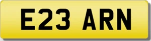 ARN ARNOLD E13 Private CHERISHED Registration Number RARE 3X3 ARN Plate - Picture 1 of 1