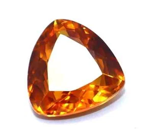 14.05 CT Naturale Perfetto Arancione Zaffiro Cubico Taglio Certificato Loose - Picture 1 of 7