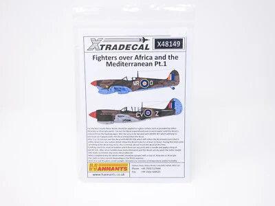 1/48 XtraDecal Decals Fighters over Africa Mediterranean Part 1 X48149 Spitfire - Image 1 of 2