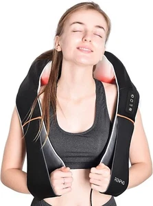 Massaggiatore collo e spalle RENPHO massaggiatore shiatsu muscoli tessuti profondi riscaldato schiena - Foto 1 di 9