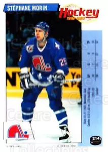 1992-93 Panini Stickers #214 Stephane Morin - Picture 1 of 1