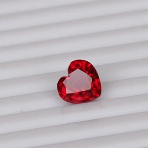 Amazing Red Ruby Blood 5.10 Ct. Heart Cut Mozambique Precious Loose Gemstone - Picture 1 of 7