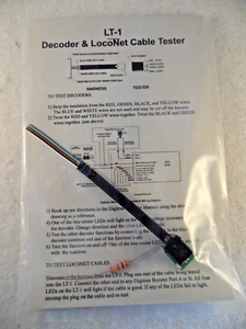 Ho Model TrainDigitrax LT-1 Decoder and LocoNet Cable Tester New - Picture 1 of 4