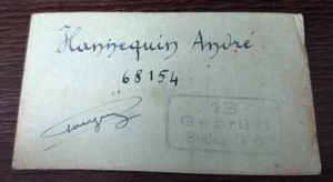 Serbien 1943, Deutschland, WWII, Jugoslawien, Kriegsgefangenenlagerkarte, Stalag IV B, Judaica ?? - Bild 1 von 1