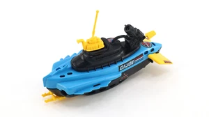 Vtg 1992 GI Joe Cobra Barracuda Boat Vehicle Black Top Variant A - Picture 1 of 6