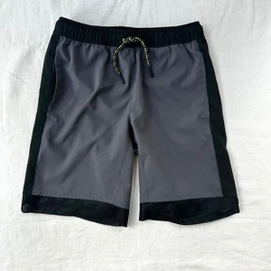 Hanna Andersson Active MadeToBreathe Basketball Shorts Gray Black Kids 10 - Picture 1 of 9