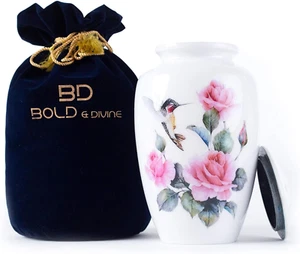 BOLD & DIVINE Adult Hummingbird Cremation Urn | Human Ashes Adult Memorial urn, - Picture 1 of 7