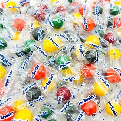 Jawbreakers Mini Hard Candy Fruit Flavored Assortment, Individually Wrapped (... — 第 1/4 张图片