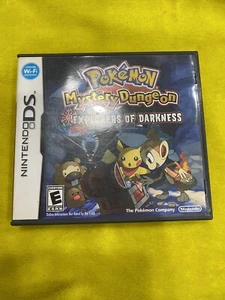POKÉMON MYSTERY DUNGEON EXPLORERS OF DARKNESS Case & Inserts ONLY Nintendo DS - Picture 1 of 3
