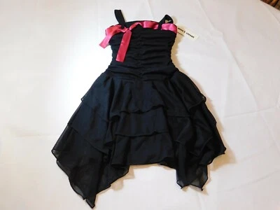 Vestido de Fiesta Amy's Closet Juvenil Niña Talla 4 Negro Fushsia 4170A1D NUEVO CON ETIQUETAS NUEVO Foto 1 de 4