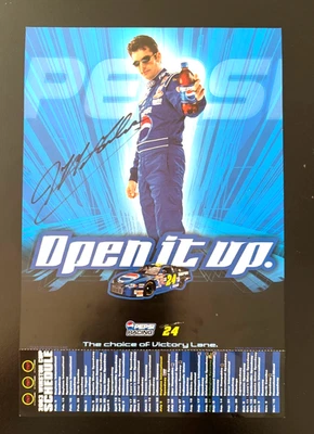 Jeff Gordon Signed 8x10 Pepsi Racing24 Open It Up 2003 Winston Cup  NO COA - Image 1 of 4