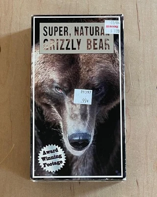 SUPER, NATURAL GRIZZLY BEAR (1996) VHS Nature Video Documentary Great Outdoors - Image 1 of 4