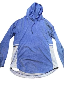 Serene Tangerine Pullover Hoodie Blue/Heather  Gray Women's Small - Picture 1 of 5