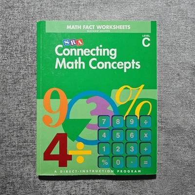 SRA Connecting Math Concepts LEVEL C Math Fact Worksheets Blackline Masters - Image 1 of 2