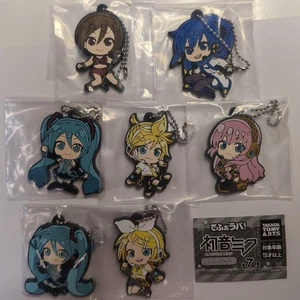 Hatsune Miku figure Rubber key chain Lot 7 set mascot anime Japan m621 - Picture 1 of 4