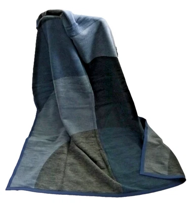 Kuscheldecke 150x200 cm Baumwolle Wohndecke Sofadecke Biederlack Hartford blau - Bild 1 von 4