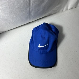 Nike Featherlight Dri Fit Adjustable Strap Blue Hat - Picture 1 of 5