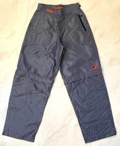 Pantalone nylon vintage JNCO uomo grigio edizione campo convertibile in pantaloncini taglia 33 32 - Foto 1 di 12
