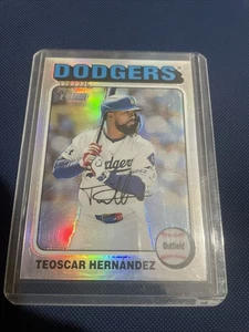 TEOSCAR HERNANDEZ TOPPS 2024 Heritage high number silver refractor /225 - Picture 1 of 5