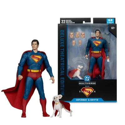 DC Multiverse - Superman Movie Superman & Krypto Deluxe Theatrical Ed Figure - Image 1 of 4