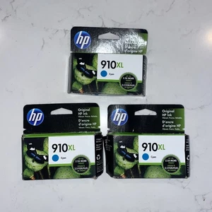 New Genuine HP 910XL Cyan In Retail Box Ink Cartridge OfficeJet Pro 8020 8025 - Picture 1 of 1