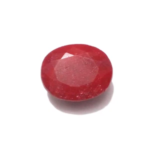 Beautiful Red Ruby Oval Shape 12.10 Crt Red Ruby Faceted Loose Gemstone - Picture 1 of 9