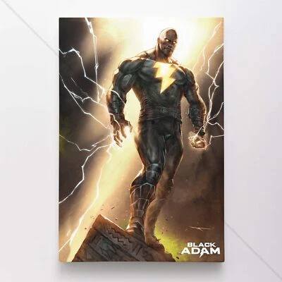 Impresión artística de portada de cómic de DC lienzo póster negro de Adam #21465 Foto 1 de 4