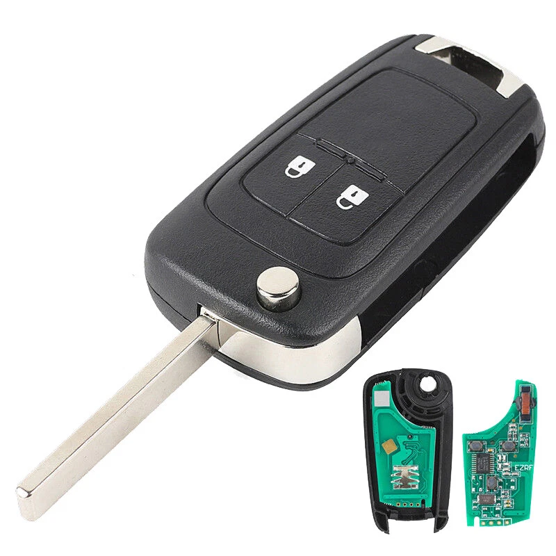 Para Chevrolet Cruze-Opel Astra J Flip Llave Inalámbrica KEY 2 Botones 433MHz A366 Foto 1 de 2