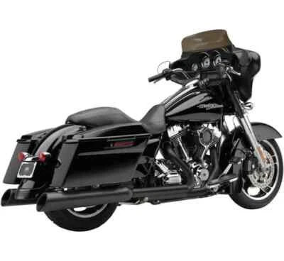 Cobra 黑色 4.5 英寸 Neighbor Haters 一脚蹬消声器 Street Glide CVO 10-16 — 第 1/4 张图片