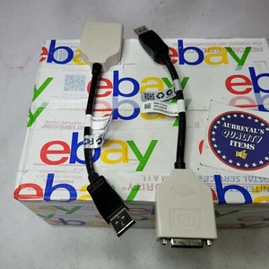 Lot of 2 Dell DisplayPort DP to DVI Video Monitor Cable Adapter 23NVR CN-023NVR - Picture 1 of 5