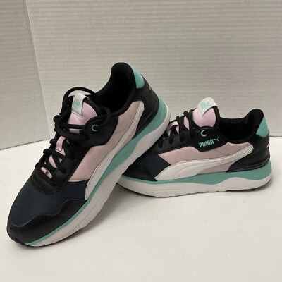 彪马 R78 Voyage 系带女式粉色运动鞋休闲鞋 38072923 尺码 6.5 — 第 1/4 张图片