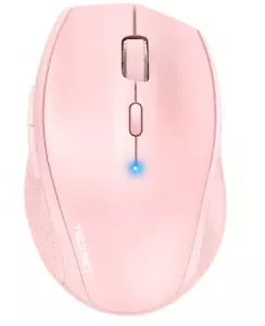 TECKNET EWM0130 Bluetooth Wireless Mouse – Pink, Cordless Optical for Mac, PC - Picture 1 of 8