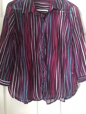 Blusa multicolor talla mediana Attention  Foto 1 de 4