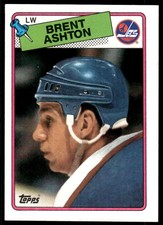 1988-89 Topps, Brent Ashton Winnipeg Jets #128